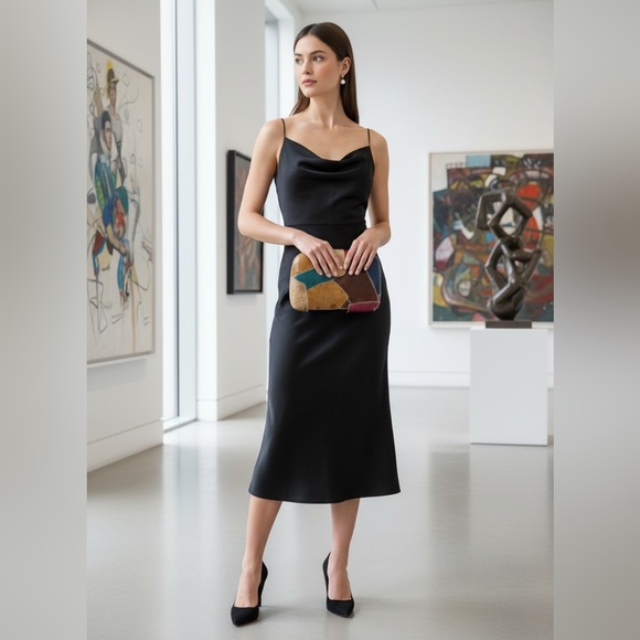 Vintage STUART KERN Exotic Leather Patchwork Crossbody Clutch - Hand-Stitched - Picture 10 of 10